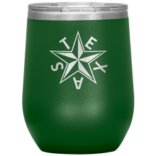 Load image into Gallery viewer, Texas "Tea" Insulated Wine Tumbler (Beveled Star)
