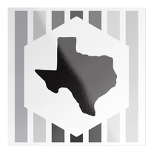 Load image into Gallery viewer, Tex Hex Square Sticker (Black)