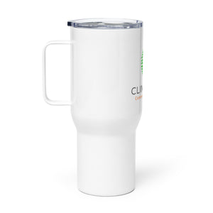 Clinexion 25 oz. travel mug with a handle