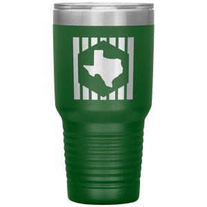 TEXhex 30oz. Etched Insulated Tumbler