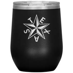 Texas "Tea" Insulated Wine Tumbler (Beveled Star)