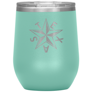 Texas "Tea" Insulated Wine Tumbler (Beveled Star)