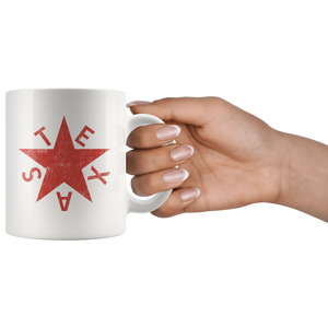 de Zavala Distressed Solid Star Ceramic Mug