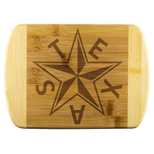 Load image into Gallery viewer, de Zavala Beveled Star - Bamboo Cutting Board
