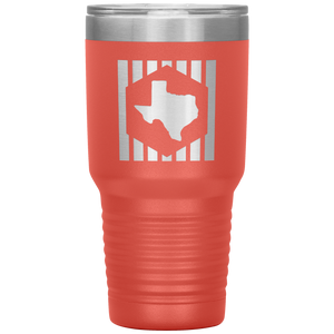 TEXhex 30oz. Etched Insulated Tumbler