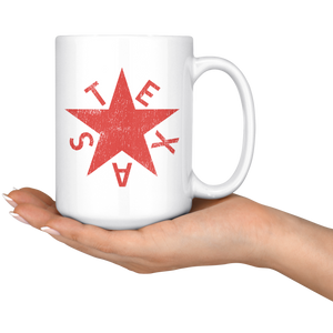 de Zavala Distressed Solid Star Ceramic Mug