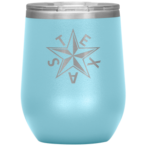 Texas "Tea" Insulated Wine Tumbler (Beveled Star)