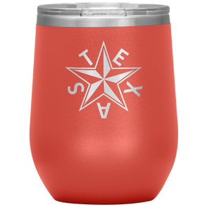 Texas "Tea" Insulated Wine Tumbler (Beveled Star)