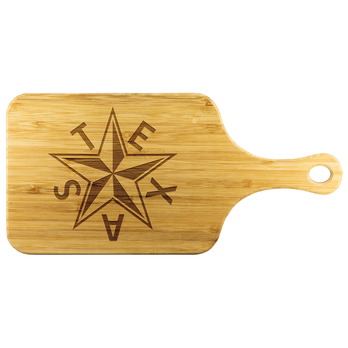 de Zavala Beveled Star - Wood Cutting Board With Handle