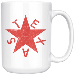 de Zavala Distressed Solid Star Ceramic Mug