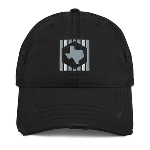 TEXhex  Gray Distressed Hat