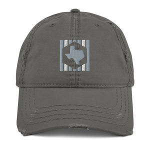 TEXhex  Gray Distressed Hat