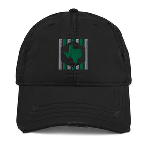 TEXhex Green Distressed Hat