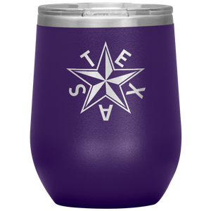 Texas "Tea" Insulated Wine Tumbler (Beveled Star)