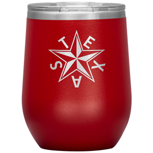 Texas "Tea" Insulated Wine Tumbler (Beveled Star)