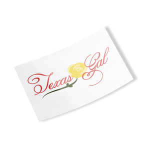 Texas Gal Rectangle Sticker