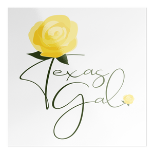 Texas Gal Square Sticker