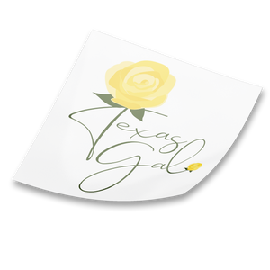 Texas Gal Square Sticker